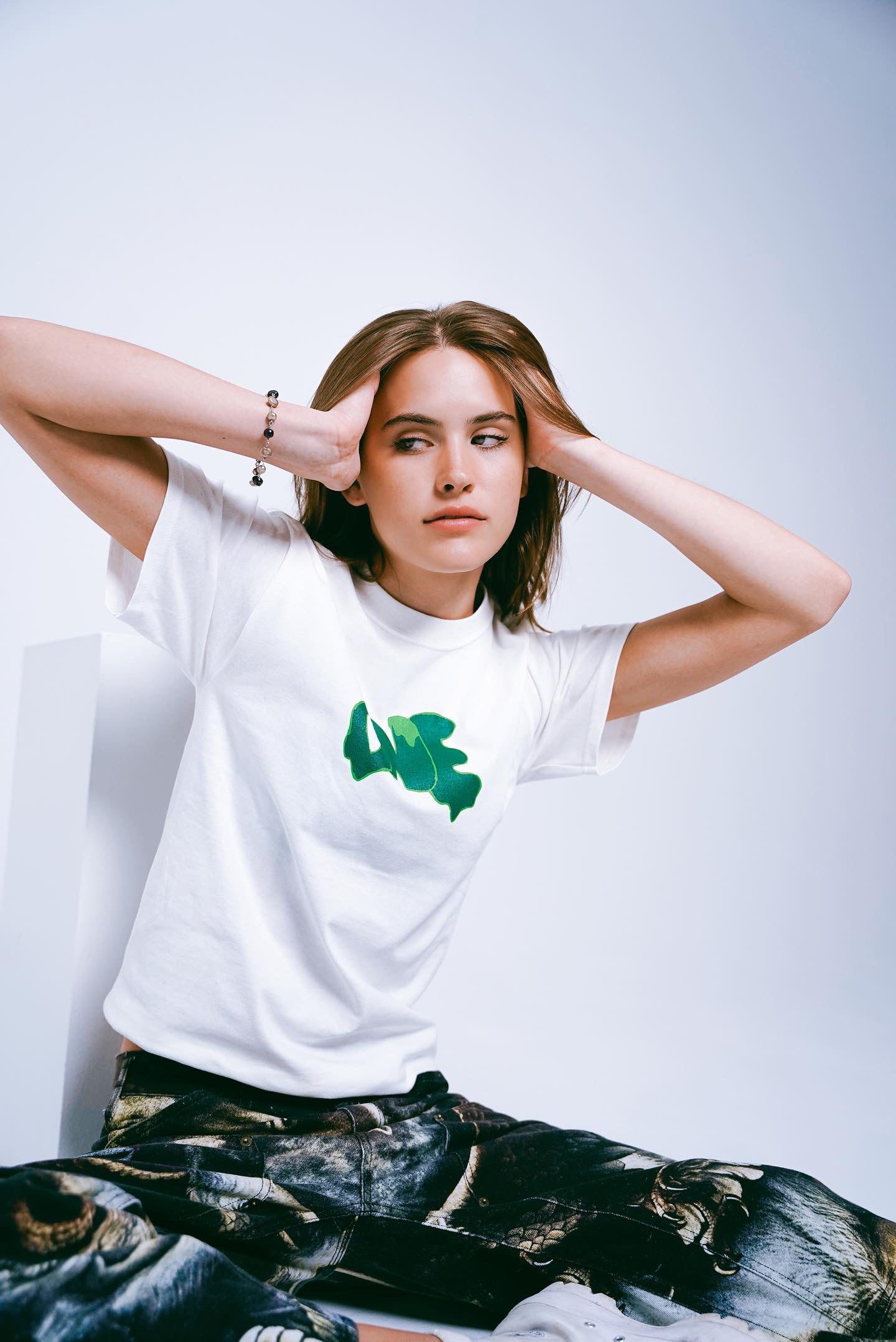 White Graffiti Tee