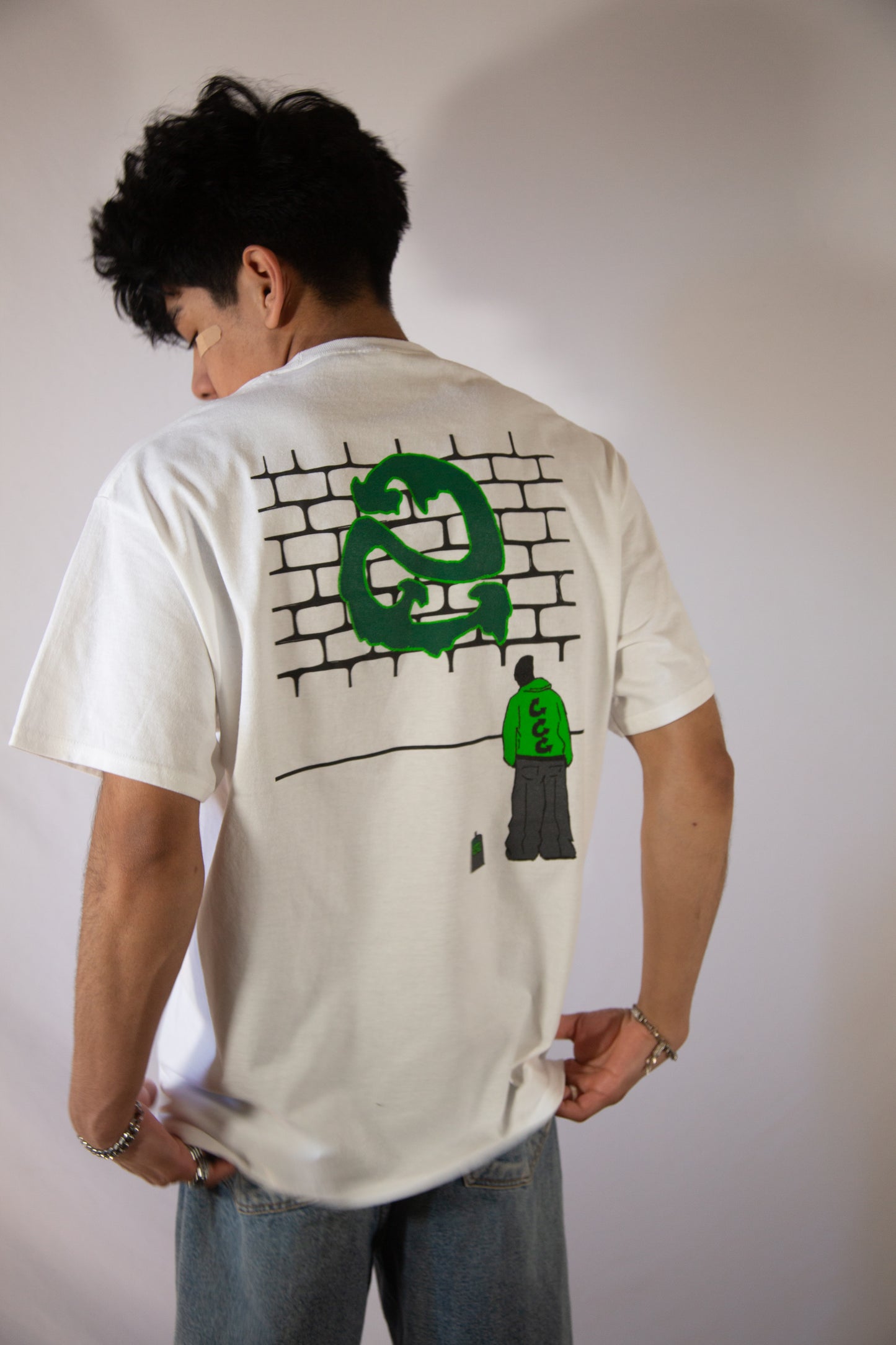 White Graffiti Tee